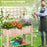 Raised Garden Bed Elevated Wooden Planter Box with Trellis