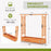 Raised Garden Bed with Arch Trellis and Hanging Roof-Orange