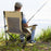 Reclining Camping Chair with Removable Footrest and Adjustable Backrest
