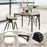 Rectangular Modern Sintered Stone Dining Table for 4 People-Grey
