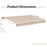 13 × 8 Feet Retractable Patio Awning Aluminum Deck Sunshade-Beige
