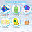 Rocket Theme Inflatable Water Slide Park with 1100W Blower