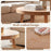 Round Coffee Table for Living Room 30 inch Farmhouse Accent Table with Study Rubber Wood Legs-Yellow