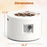 Round Terrazzo Propane Gas Fire Pit with Hideaway Tank Holder and Lava Rocks