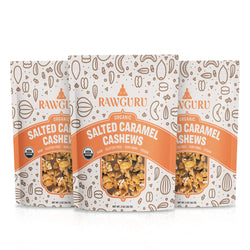Organic Salted Caramel Cashews 2 oz (3-Pack)