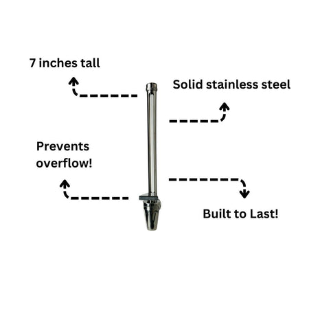 Sertodo Sight Tube Stainless Steel Spigot For Water Dispenser