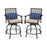 Set of 2 Outdoor Bar Height Chair with Soft Cushions