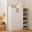 Shoe Cabinet with 2 Doors Shoe Storage Organizer with 2 Adjustable Inner Shelves-White