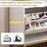 Shoe Storage Bench Narrow Entryway Bench with 2 Flip Drawers Adjustable Shelves-White