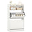 Shoe Storage Cabinet Hidden Shoe Rack with 2 Flip Drawers Adjustable and Removable Shelves-White