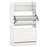 Shoe Storage Cabinet Hidden Shoe Rack with 2 Flip Drawers Adjustable and Removable Shelves-White