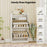 Shoe Storage Cabinet Hidden Shoe Rack with 2 Flip Drawers Adjustable and Removable Shelves-White