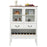 Sideboard Buffet Cabinet with 2 Tempered Glass Doors-White