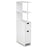 Slim Storage Freestanding Bathroom Cabinet with Open Shelves-White
