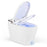 Elongated Smart Bidet Toilet Heated Seat Sensor Auto-White