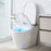 Smart Toilet with Built-in Bidet ADA Height with Auto Flush and Heated Seat and Remote-White