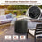 Smokeless Stainless Steel Fire Pit with Ash Pan for Yard Camping-Silver