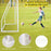 8' x 6' Soccer Goal with Ground Stakes and Soccer Cones