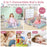 2-in-1 Flip Out Kids Sofa Chair with Detachable Flannel Fabric Cover and Glowing Patterns-Color