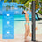 7.5 Feet 15.9 Gallon Solar Heated Outdoor Shower with Shower Head-Black