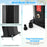 7.5 Feet 15.9 Gallon Solar Heated Outdoor Shower with Shower Head-Black