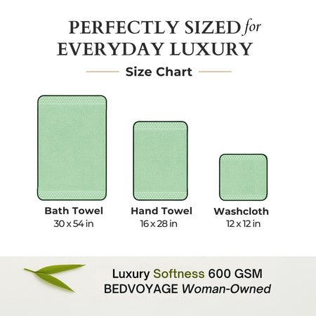 Bamboo Cotton Spa Bath Towel - Viscose from Bamboo + Cotton - Seaglass