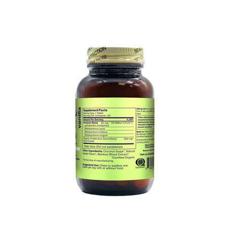 Sunbiotics Tummy Tabs - Vanilla Probiotic with Prebiotics - 30 count
