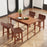 Swivel Dining Chair Set of 2 with Low Back and Curved Seat-Walnut