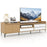 TV Stand for TVs up to 80 Inch Mid Century Modern Entertainment Center with Storage Cabinet-Natural