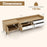 TV Stand for TVs up to 80 Inch Mid Century Modern Entertainment Center with Storage Cabinet-Natural