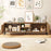 TV Stand for TVs up to 70 Inch Waveform Fluted Entertainment Center-Oak