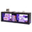 Modern TV Stand with LED Light and Adjustable Shelves for TVs up to 65 inch-Brown