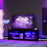 Modern TV Stand with LED Light and Adjustable Shelves for TVs up to 65 inch-Brown