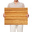 Teak Wood Cutting Board Extra Large 24 Inch Reversible Cutting Board with Handle