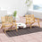 Teak Wood Outdoor Reclining Chair with Comfortable Backrest and Armrests