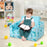 Kids Recliner Sofa Converts to Sleeper Bed for Boys Girls-Blue