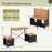 2-in-1 Transforming Picnic Table and Chairs Set with Storage