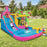Inflatable Bounce Castle with Long Water Slide and 735W Blower