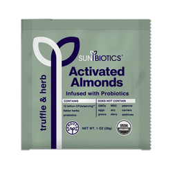 Sunbiotics Activated Almonds - Infused with Probiotics - Truffle & Herb 1 oz (28g)