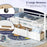 Twin House Bed with Tent and 2 Storage Drawers for Kids-White