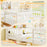 Twin Size House Bed Kids Montessori Bed with House-Shaped Storage Headboard-White