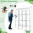 71 x 71 Inch U-Shaped Tall Garden Arched Trellis for Climbing Plants