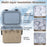 Ultra-Light Injection Molded Cooler 53 QT Hard Ice Chest