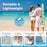 UPF50+ Sun Protection Beach Umbrella Tent with Portable Carrying Bag-Blue