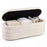 Upholstered Fabric Storage Ottoman Bench for End of Bed with 2 Struts-White