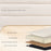 Upholstered Fabric Storage Ottoman Bench for End of Bed with 2 Struts-White