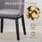 Upholstered Velvet Accent Modern Dining Chairs Set of 2 with Curved Backrests-Grey