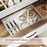 Vanity Desk with Mirror and Lights Farmhouse Makeup Dressing Table-White