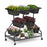 Vertical Raised Garden Bed with 7 Planter Boxes and Storage Baskets-Black