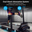 2.5 HP Walking Treadmill with Long Handrails for Seniors-Black